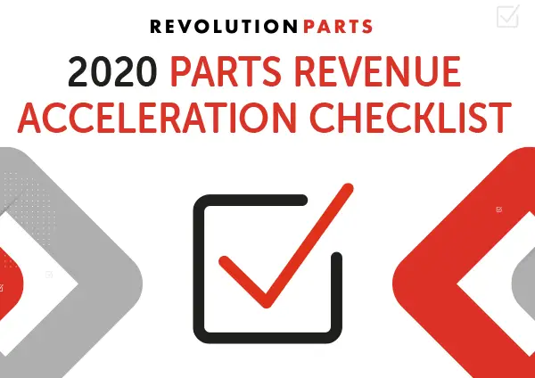 2020 Parts Revenue Acceleration Checklist